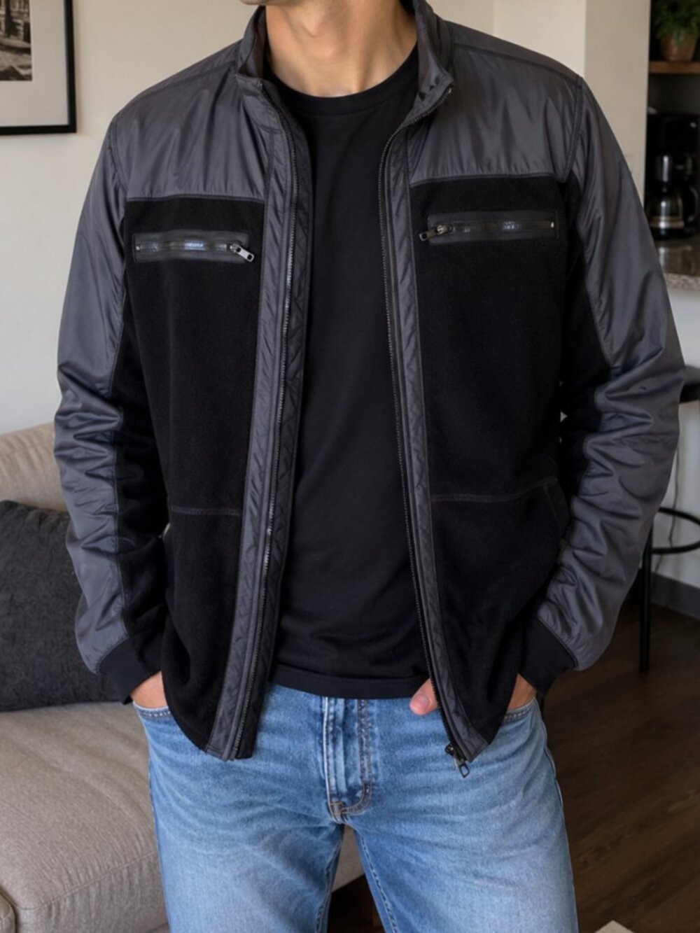 🖤 Paper Denim & Cloth Lightweight Zip Jacket XL 🖤